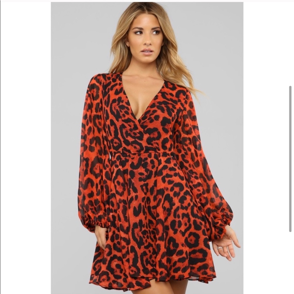 ❗️RED LEOPARD DRESS FROM FASHION NOVA ⁉️⚠️